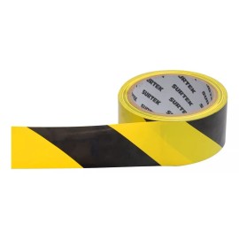 Surtek Cinta De Señalización Para Piso 18m Surtek® Amarillo Y Negro Color Amarillo/Negro Rayado