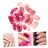 FOMIYES 2pcs 246-279 Solid Fake Nails Creative Nail Art Stickers