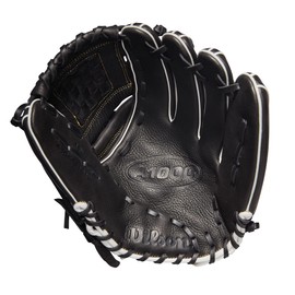 WILSON Guante de softbol para Mujer, 12 Pulgadas, Negro/Oro metálico, Talla 12 de EE. UU