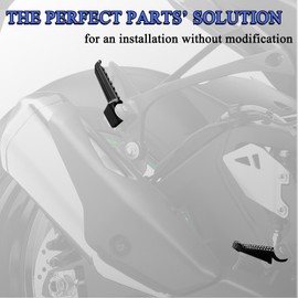 Hokuotolite Foot Pegs Passenger and Passenger Footrest for Kawasaki ZR800 2013-2015, Z1000 ABS 2014-2016, Z1000 2010-2013, Ninja ZX 6R 2010-2023