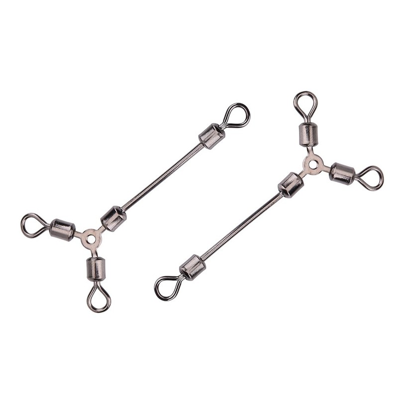 3 Way Fishing Swivels Fishing Line for Hook Swivels Connector