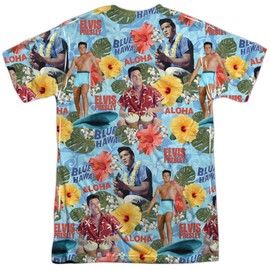 Popfunk Elvis Presley Surfs Up Unisex Adult Sublimated Costume T Shirt (Front/Back), 2X-Large Multicolor