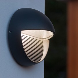 Eco Light Modern LED Außenwanl Light Radius 440LM 9 W Diameter 16.5 cm Anthracite 1865 Gr