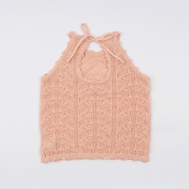 HOOLCHEAN Baby Toddler Girls Summer Thin Knitted Camisole Short Top, Pink, 110: 3-4T