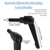 Qjaiune 2pcs Adjustable Clamping Lever Knob, M8 x 25mm Male