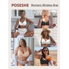 POSESHE Womens Comfortable Bras Wireless Full Coverage Bralettes Seamless Tshirts