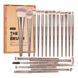 Brochas Maquillaje Profesional Maange Brocha Para Base Pincel Para Delinear Ojos Brochas Kabuki Mag5748 Set De 20 Brochas Dorado Kit De Brocha Maquillaje Profesional Para Pintacaritas Herramienta