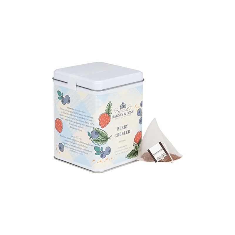 Harney & Sons Berry Cobbler Tea, Tin of 20 sachets,