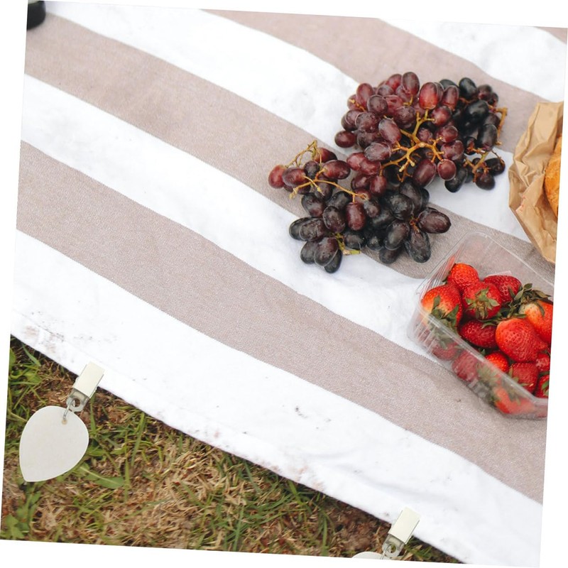 LABRIMP Oval Shape Tablecloth Pendants 6 Pieces Tablecloth Weights Stones