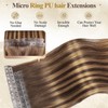 Human Hair Extensions T4/27 Highlight Honey Blonde Remy Human Hair