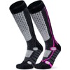TSLA Men and Women Winter Ski Socks, Calf Compression Snowboard