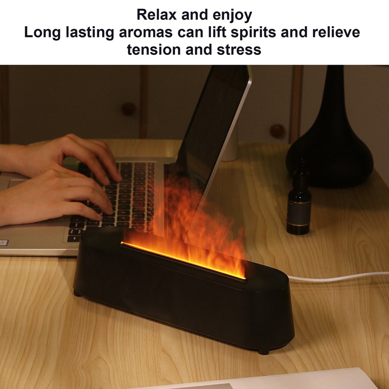 300ml Aromatherapy Diffuser 3 in 1 Flame Colorful Light Aroma