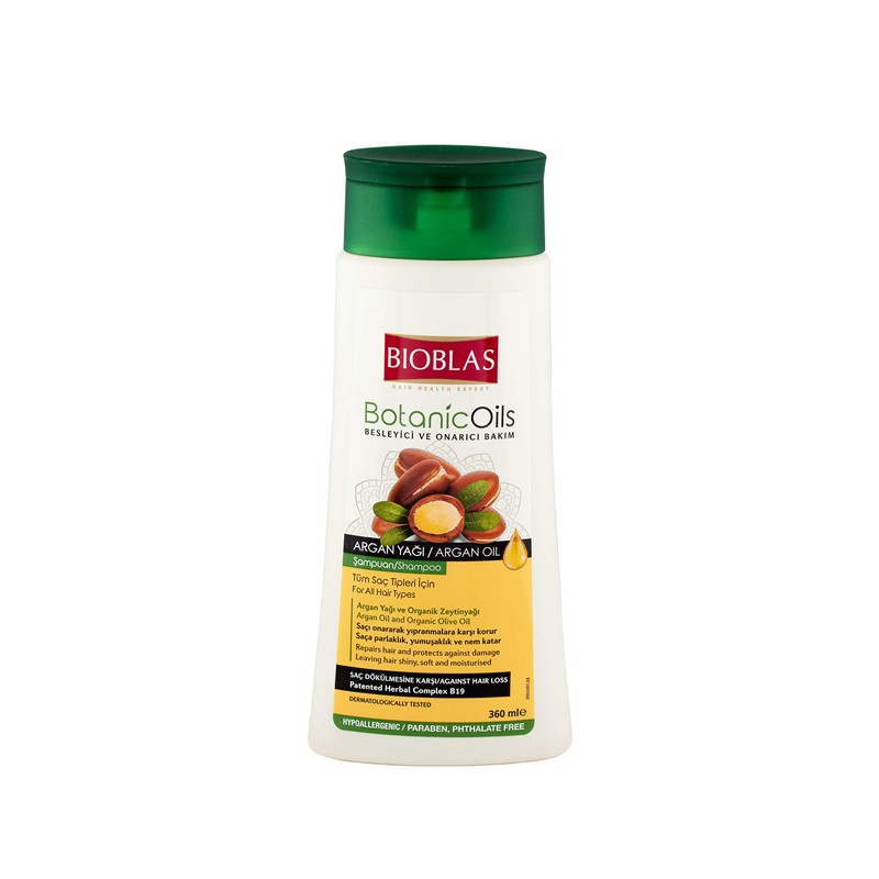 BIOBLAS Botanic Oils 360 ml Hair Loss Argan Oil Shampoo