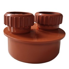 SHMOX Waste Pipe Adapter- The Ultimate Choice for Underground Drainage Systems (40mm Double)