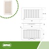 Amig - Rectangular Plastic Grille with Mosquito Net | Ventilation