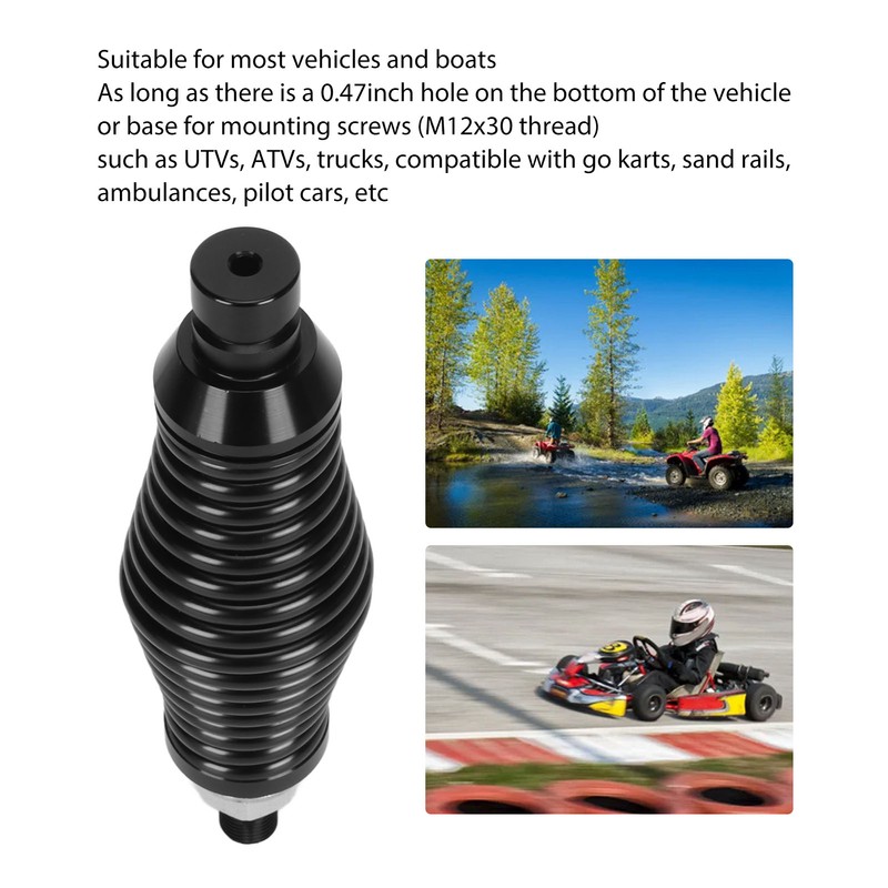 LED Whip Light Spring Mount CB Radio Antenna Spring Mount