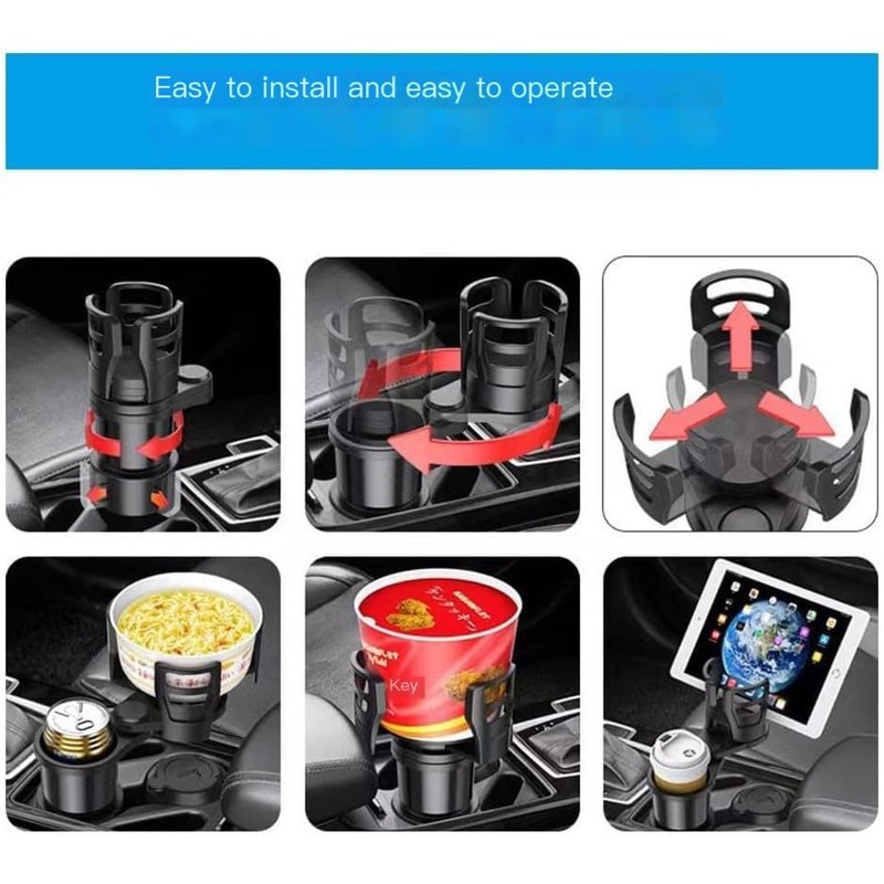 Car Cup Holder Expander All Purpose Insert Cup Station 2