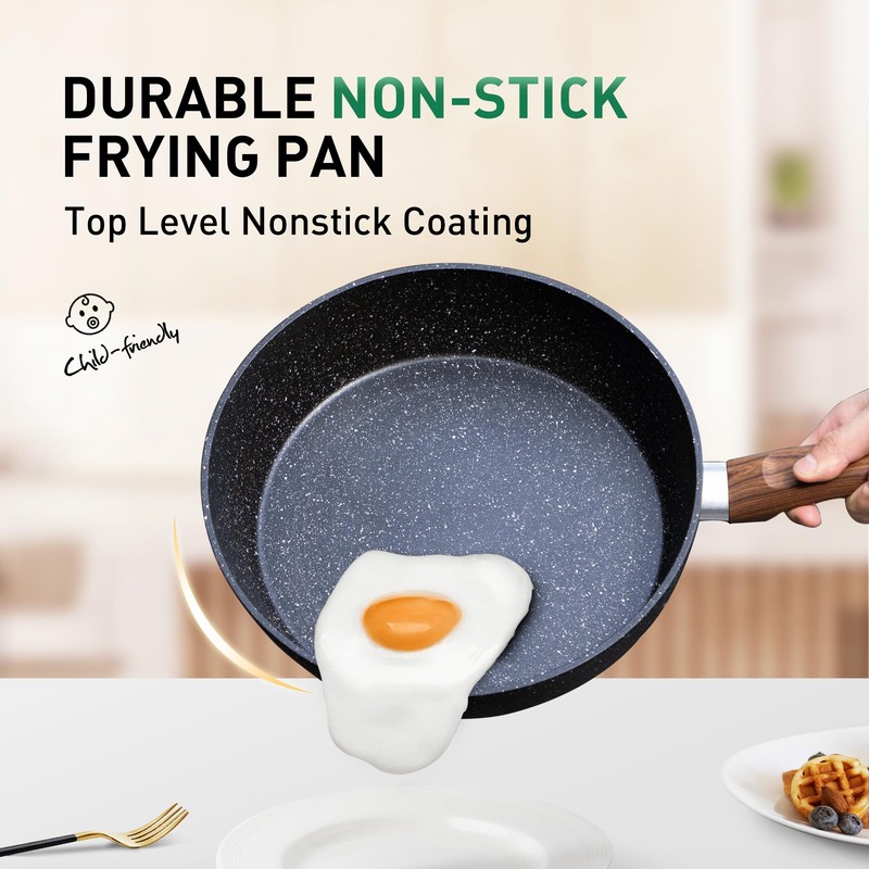 DishDelight Induction Pots and Pans Set Non Stick, 12 Piece