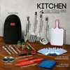 Camping Utensils Set, 21pcs Camp Cooking Kit with BBQ Tools,