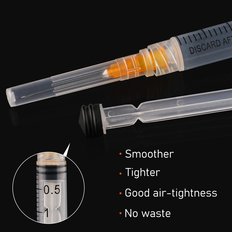 2.5ml Syringe with 25 gauge 1 inch Needles, Disposable Individually
