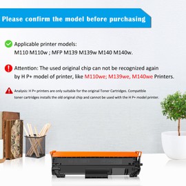 [No Chip, with Professional Tools] W1420A 142A Compatible Toner Cartridges for Laserjet M110 M110w; MFP M139 M140 M140w, The Old Original Chip Cannot Be Used for H P+ Printers