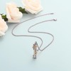 QGJNSGC Butterfly Ash Necklace for Women Men Cylinder Cremation Jewellery