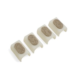 Design61 Felt Glides Set of 4 for Cantilever Chair Glides Diameter 24-25 mm Furniture Glides with Noise-Dampening Felt Gliding Surface