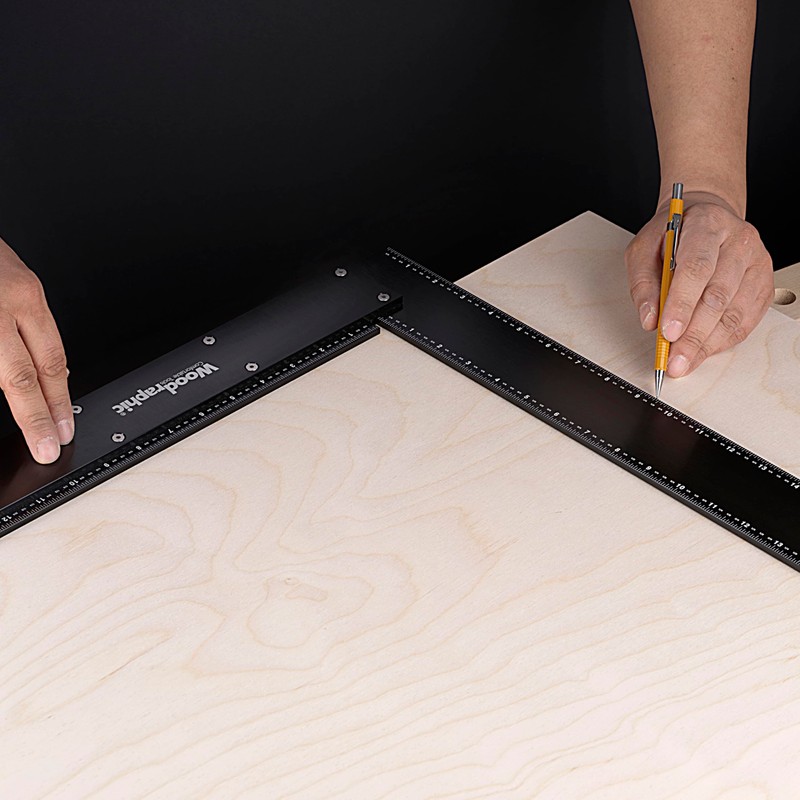 Woodraphic 300mm Precision Machinist Square – Long CNC Metric Layout