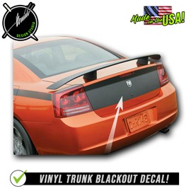 BENINI DESIGN STUDIO Daytona Rear Vinyl Blackout Decal Racing Stripe Vinyl Decals Sticker Kit Compatible with Dodge Charger SRT8 SE SXT Daytona Stripe Kit 2006 2007 2008 2009 2010 (Matte Black)