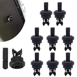 RAXLUPO Pack of 8 Black Trunk Hat Rack Clips Parcel Shelf Cord Clips7705099001 8200675047 Replacement Compatible with Clio/Megane Fasteners Parcel Shelf Clip Plastic Parcel Shelf Cord Clips