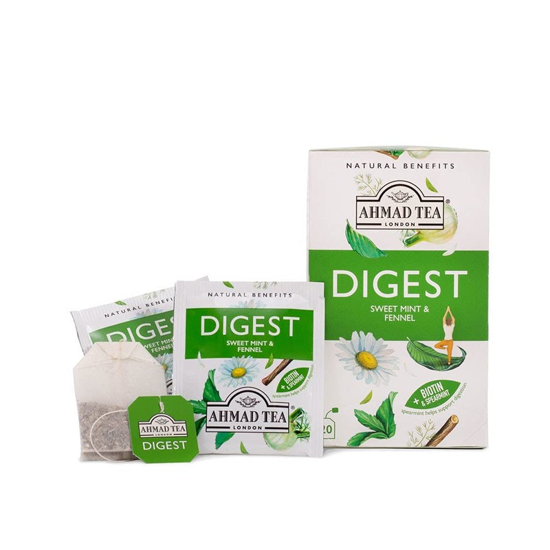 Ahmad Tea Herbal Tea, Sweet Mint, Fennel & Biotin 'Digest'