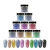 핑쇼127 Nail Art Glitter 10 Color Powder Shining Dipping