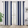 Sweet Jojo Designs Navy Blue, Gray and White Window Treatment