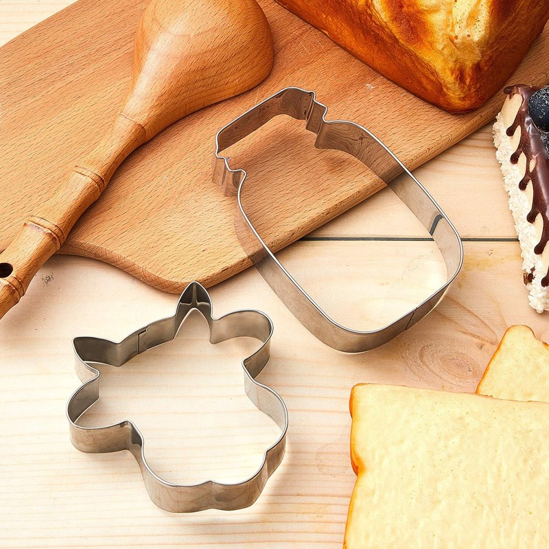 Cows Cookie Cutters Set 2 Styles Metal Cows Head Cookie