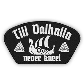 Copytec Veteran Patch Viking Till Valhalla Never Kneel #45208