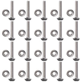 Fudeshe T Shape Stud Sliding Screw 20PCS M5*25mm Wear Resistance M5*16mm M5 Hexagon Flange Nut Set High Hardness M5*10mm for 20 Series Aluminum Profile