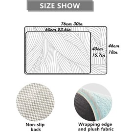 DXTDDBD Hi I'm Mat Non Slip Rugs Soft Bath Rugs for Indoor Entrance Floor Door Mat Dries Quickly Kitchen Mat Natural Durable Easy to Maintain Bath Mat 16x24 inch