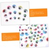 Operitacx 2 Eye Stickers Sticky Favors Decor Bag Wiggle Mini