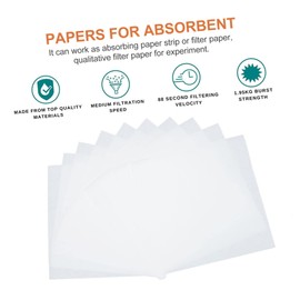 Mobestech 30 Sheets Laboratory Filter Paper Effluent Filter Lab Chromatography Paper Filter Paper Chemistry Paint Filter Paper Cover Laboratory Absorbing Paper Weighing Paper Big Sheet White