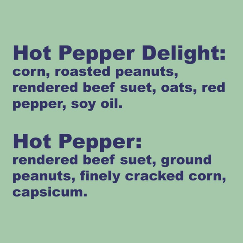 BestNest Hot Pepper Suet Cakes Package, 20 Cakes