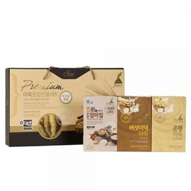 Seller Hub 국산 3개입 더덕 은행 선물세트 마죽 300g 선식 미숫 (S28921237) Korean Domestic 3-Piece Deodeok Ginkgo Gift Set Majuk 300g Powdered Meal Mix (S28921237)