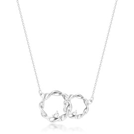 BONJOULRY 925 Sterling Silver Circles Necklaces for Women Mama Necklace Daughter Birthday gift from Mum Mothers Day Jewelry for Her Mom Daughter Gifts Chirsmas Gifts
