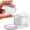 6 Pack Clear Wall Protector Door Stoppers – 2 Inch