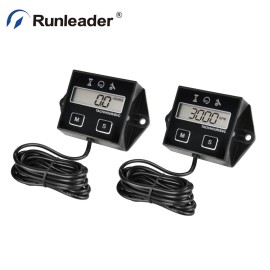 Runleader 2 PCS Digital Timer Tachometer  Maintenance Reminder, User Shutdown for Tractor