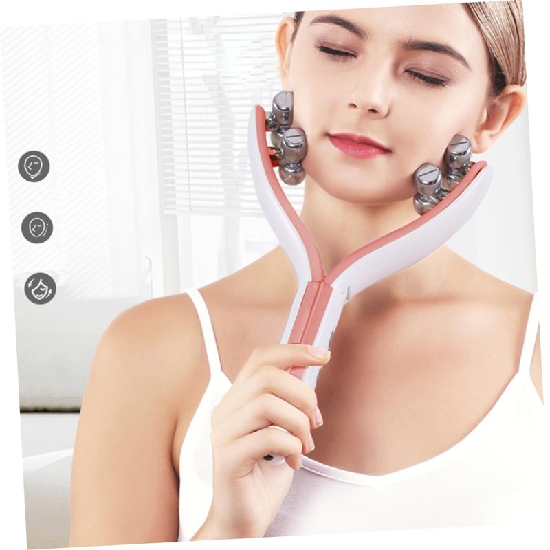 Healeved Ergonomic Face Roller 3d Beauty Device Non-slip Massager for