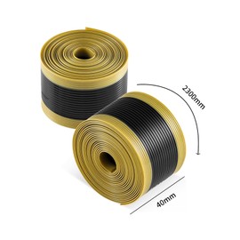 GIONAR Bike Tyre Liner, Mountain Bike Tyres, Puncture Proof Bike Tyres, Bicycle Tube Flat Protector, Compatible with 29 Inches, 26 Inches, Rim Tape 700c, Black and Yellow