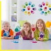 60 Pieces Colourful Hand Prints, Hand Accents, Cutouts, Pin Board,