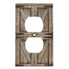 Top Brass Rustic Farmhouse Barndoor Electrical Cover Wall Plate -