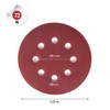Teenitor Sanding Paper, 4.9 inches (125 mm) Diameter, 72 Sheets,