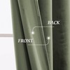 RYB HOME Velvet Curtains 63 inches Long, Rod Pocket Soft